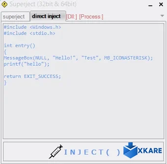 Superject 32 bit & 64 bit Dll Injector
