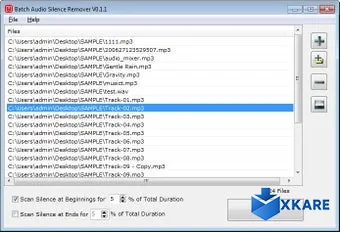 Batch Audio Silence Remover
