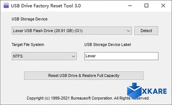 USB Drive Factory Reset Tool
