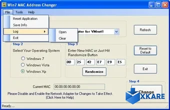 Win 7 MAC Address Changer