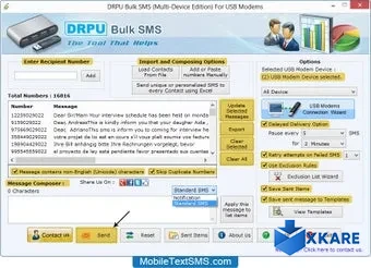Text SMS Software (Multi USB Modem)