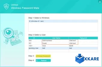 UUkeys Windows Password Mate